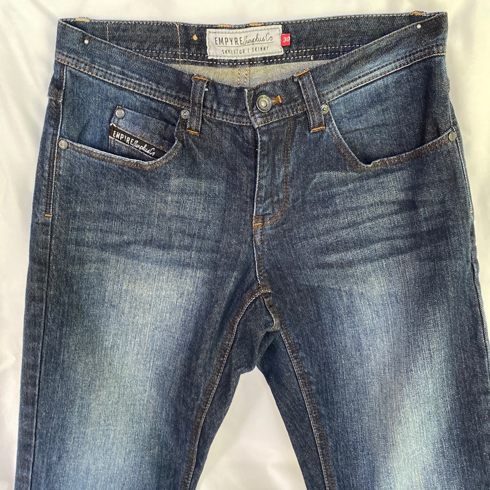 NWOT Empyre Surplus  ZUMIEZ Skeletor Skinny Jeans Size 30 - Picture 2 of 12